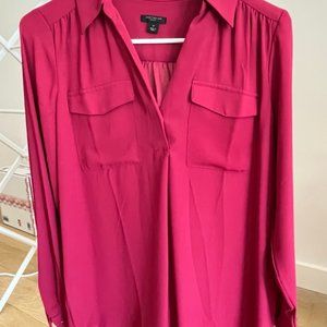Ann Taylor Camp Blouse in Petite Small - NEW